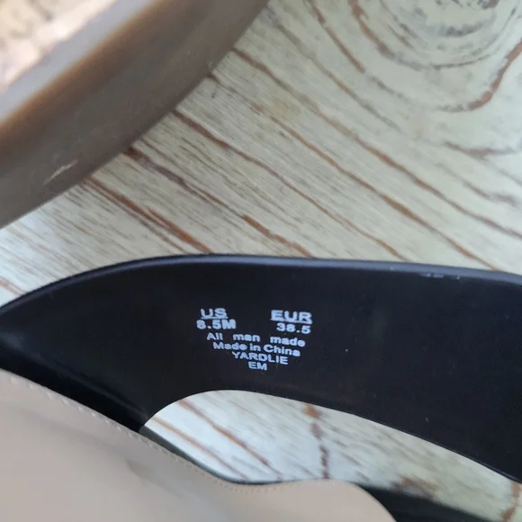 Sam Edelman Yardlie Black Patent and Cork Wedge Thong Sandal Sz 8.5 - Picture 9 of 12